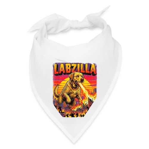 Labzilla Giant Yellow Labrador Monster Tee - Bandana