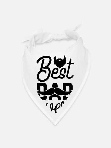 Beard-Bearded Father - Bandana - white - Front