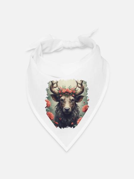 deer - Bandana - white