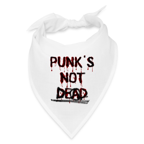 PUNK'S NOT DEAD (Blood & Black Spray Paint) - Bandana