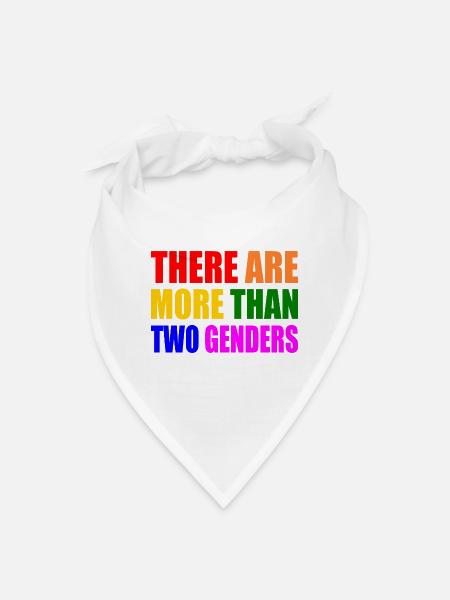 there are more than two genders - Bandana - white - Front