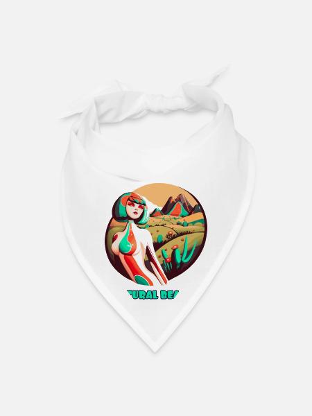 Nature Natural Beauty - Bandana - white - Front