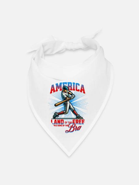 American Baseball - Bandana - white - Front