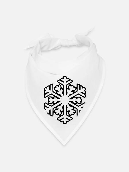 snowflake - Bandana - white
