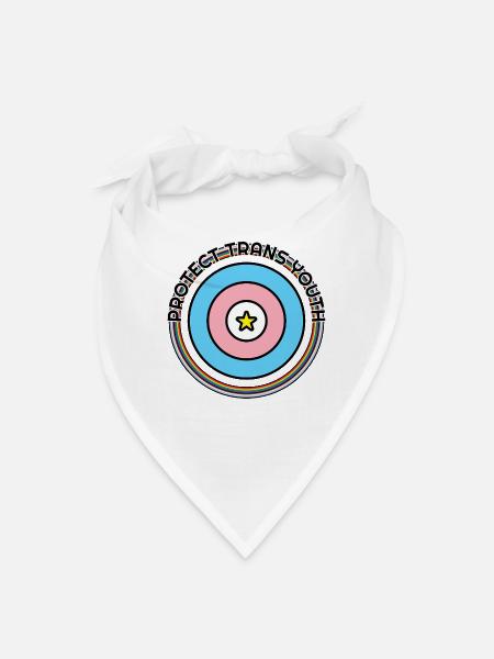 Protect Trans Youth - Bandana - white - Front