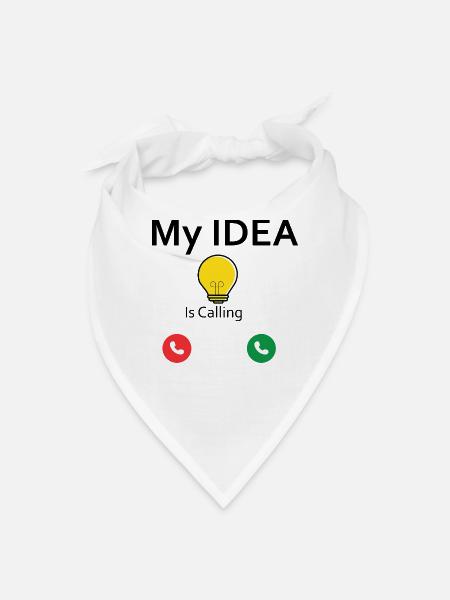 Bright Idea Call Icons - Bandana - white - Front