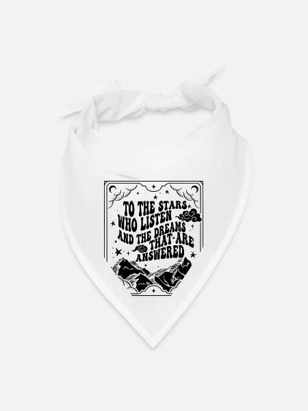 To The Stars Who Listen - Bandana - white - Front
