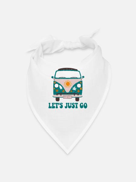Sunlit Van Roadtrip - Bandana - white - Front