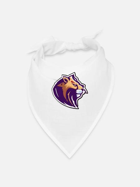 Lion mask - Bandana - white - Front