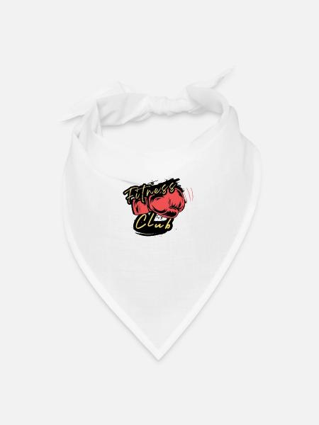 Punchy Fitness Club Logo - Bandana - white