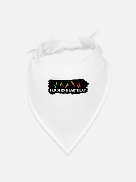 Traders Heartbeat Logo - Bandana - white