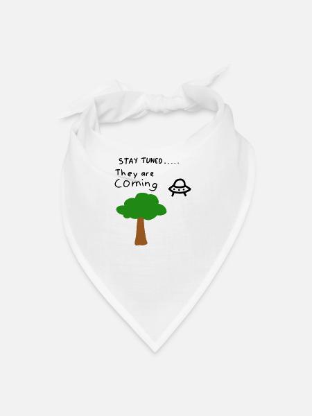 Verdant Canopy Tree Illustration - Bandana - white