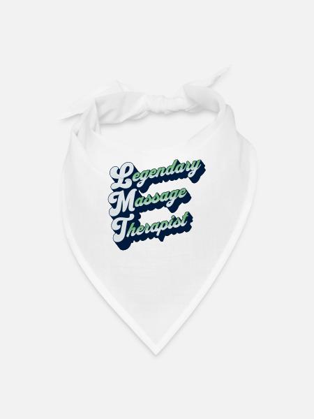 Massothérapeute légendaire - Bandana - blanc - Devant