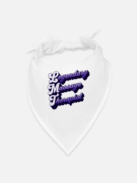 Massothérapeute légendaire - Bandana - blanc - Devant