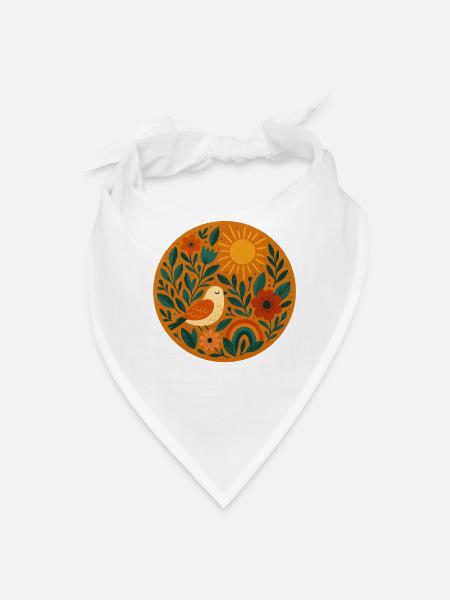Sunlit Melody - Bandana - white - Front