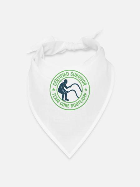 Survivor Core Bootcamp - Bandana - white - Front