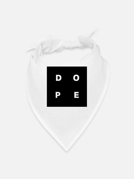 Dope Vibes Streetwear T-Shirt - Bandana - white - Front