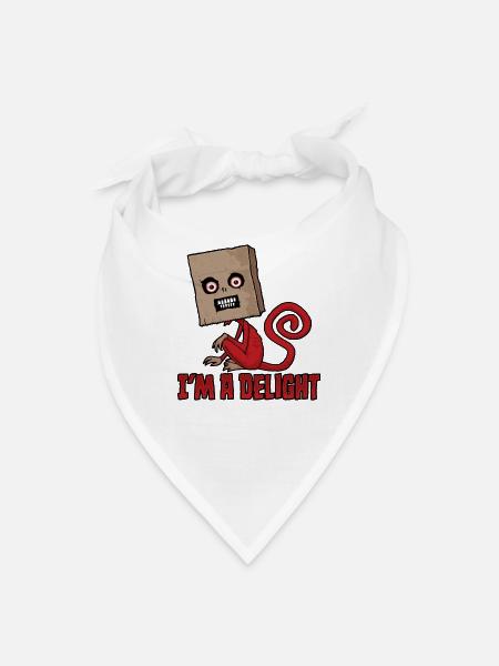 Delightfully Disturbing Monkey - Bandana - white
