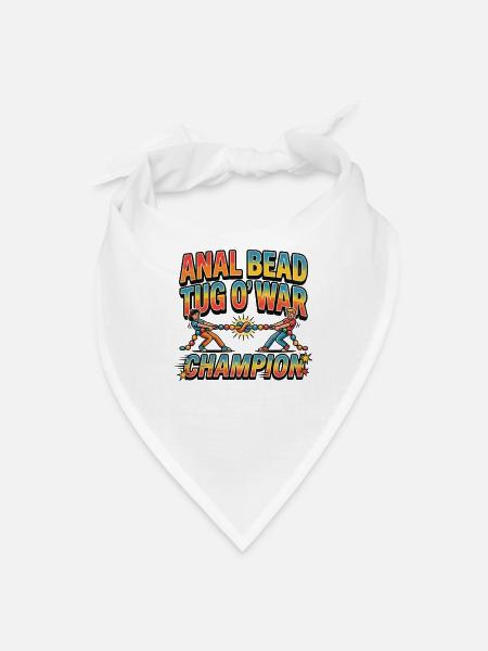 Tug O' War Bead Champion - Bandana - white