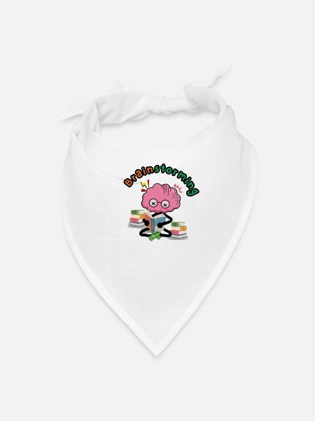Brainstorming Brain Reading - Bandana - white - Front