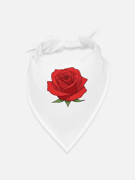 Beautiful flower  - Bandana - white - Front