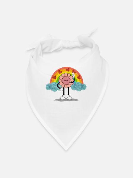 Floral Teacher's Gift - Bandana - white