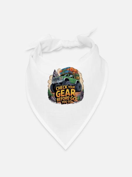 Gear Check Before You Go - Bandana - white