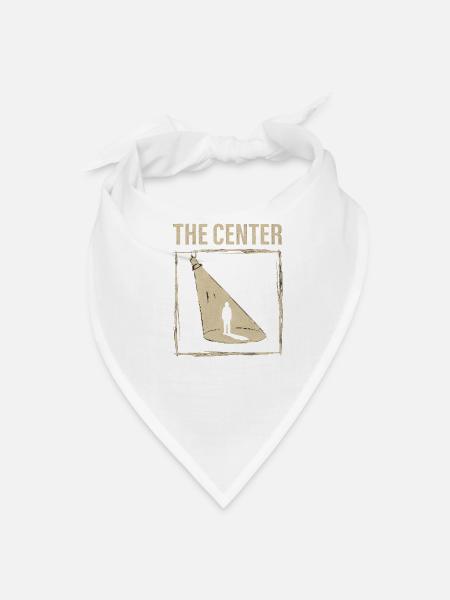 Center Spotlight Silhouette - Bandana - white - Front