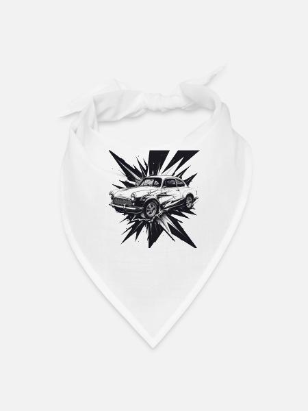 Classic Car Burst Splash - Bandana - white