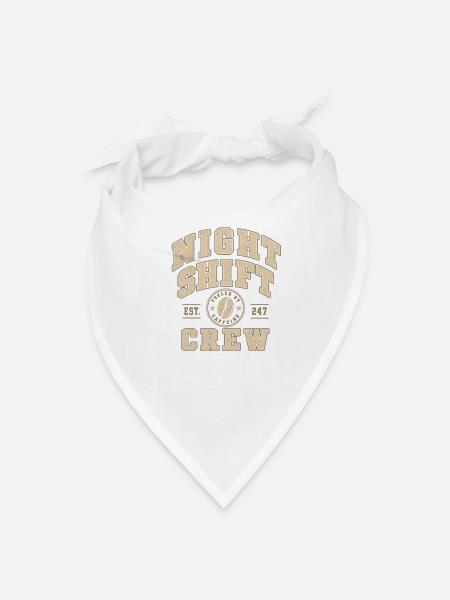 Night Shift Crew Vintage Tee - Bandana - white - Front