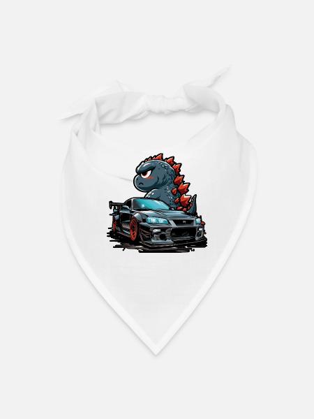 GTRzilla - Bandana - blanc - Devant