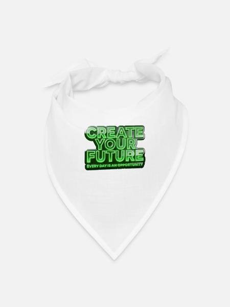Create Your Future - Bandana - white - Front