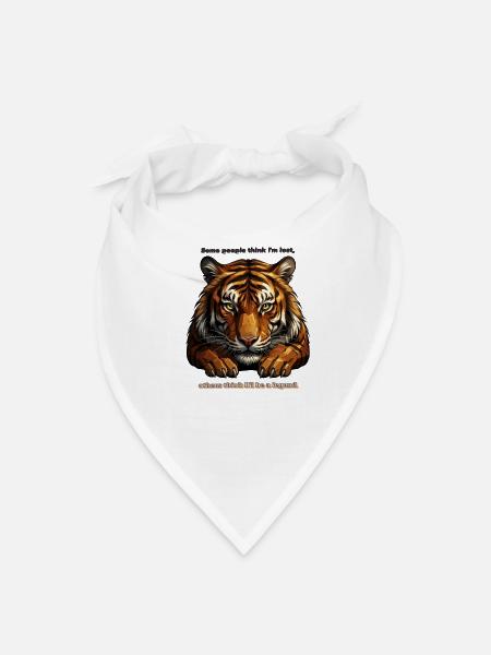 Tiger Legend Gaze - Bandana - white - Front