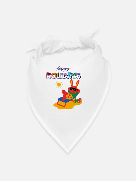Sunny Bunny Holidays - Bandana - white - Front