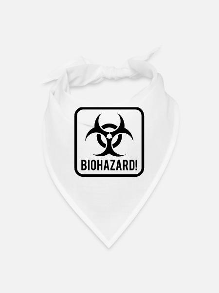 Biohazard - Bandana - white - Front