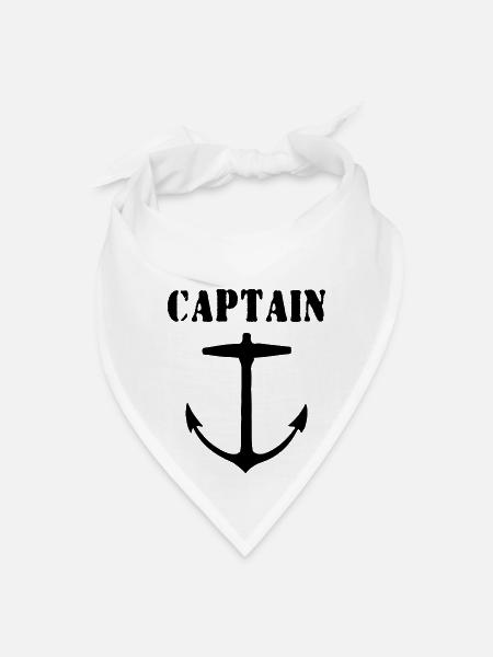 captain - Bandana - white