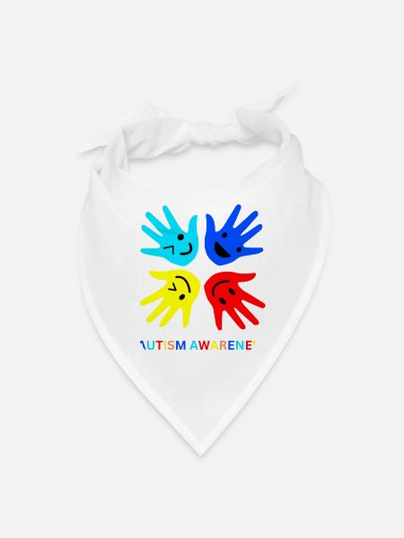 AUTISM AWARENESS - Bandana - white