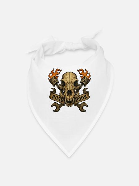Road Hogs - Bandana - white - Front