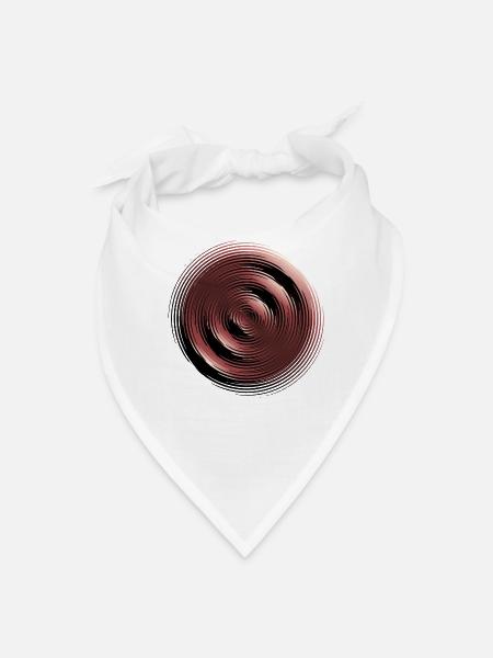 Rose Gold Spiral Ring Abstract - Bandana - white - Front
