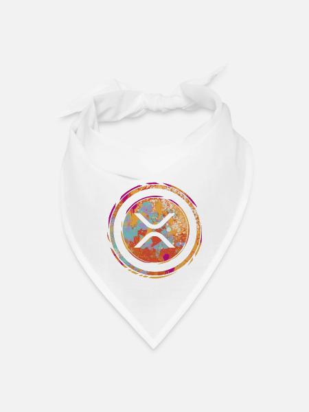 Ripple XRP Watercolor - Bandana - white