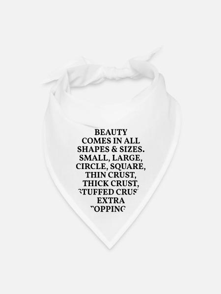 Beauty Beautiful Pizza - Bandana - white - Front