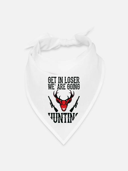 Hunting Adventure Crew: Get In, Loser! - Bandana - white - Front