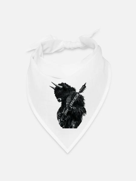 Bison - Bandana - white - Front