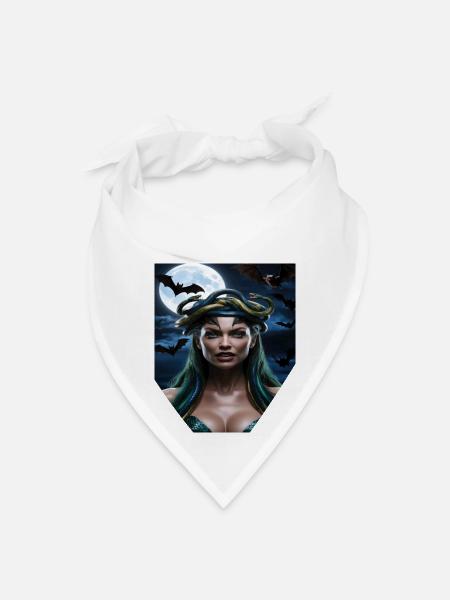 The appearance of the mysterious snake woman t-shi - Bandana - white - Front