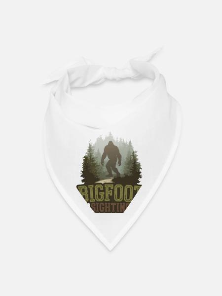 Bigfoot Enthusiast Designs - Bandana - white - Front