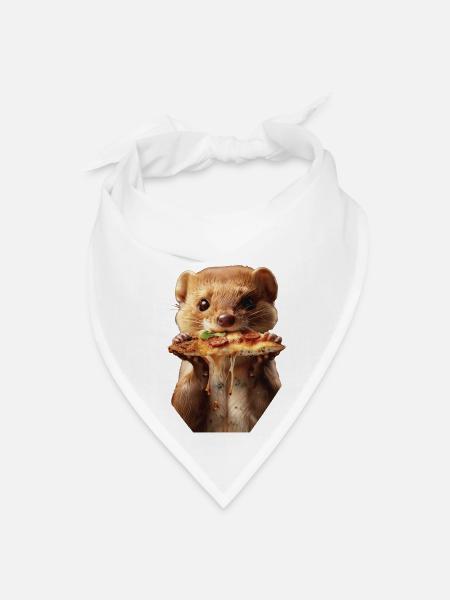 Weasel - Bandana - white - Front