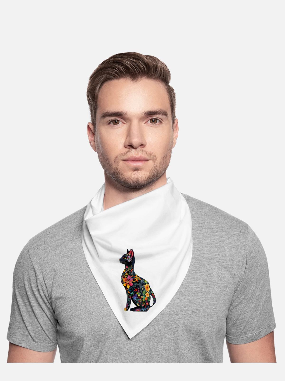 Russian Blue Cat - Bandana - white - Front - TBD (187cm)