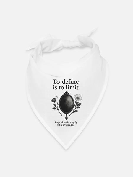 To Define is to Limit - Bandana - white - Front