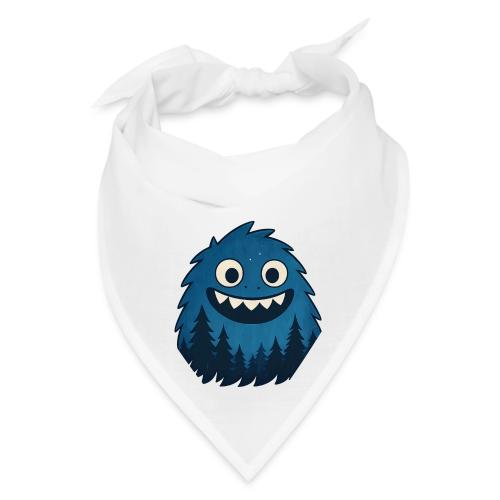 Whimsical Blue Forest Monster – Cute Cartoon Night - Bandana