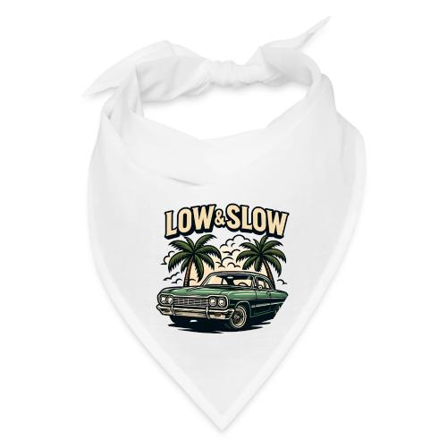 Classic Lowrider Car | Low & Slow Retro T-Shirt - Bandana